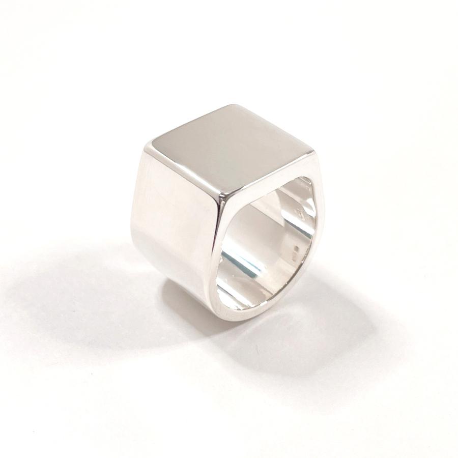 GUCCI（グッチ） 11号 リング・指輪 スクエア シグネット シルバー925