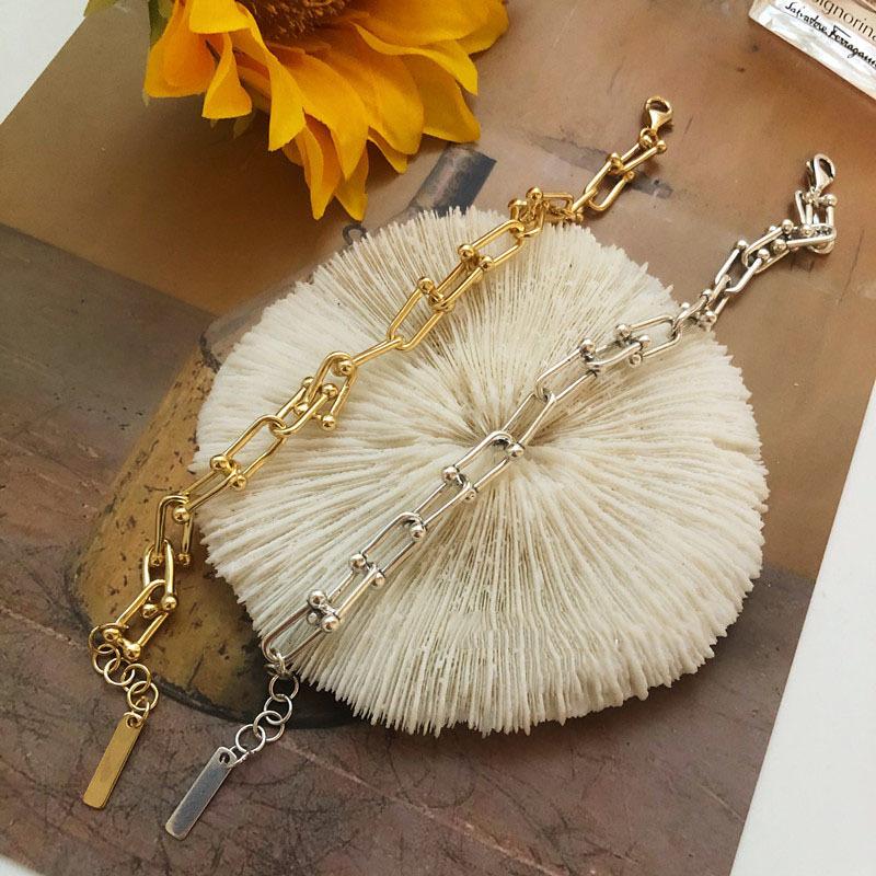 リンク チェーン ブレスレット シルバー925 刻印入 アレルギー対応