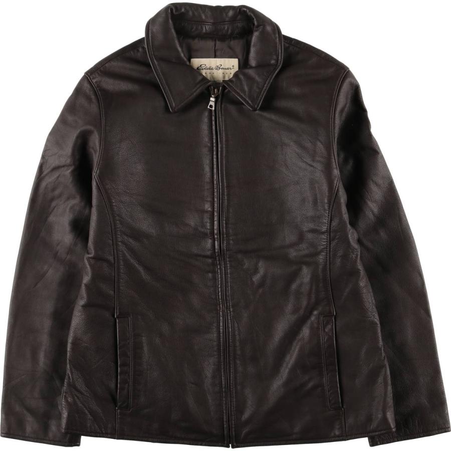 Eddie Bauer（エディーバウアー） 古着 スイングトップタイプ レザー
