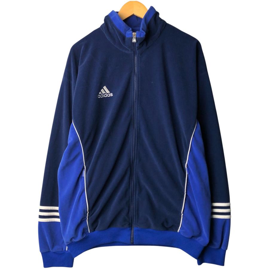 90s adidas レアル・マドリード ベロア調 ジャージ ジャケット XL 90s