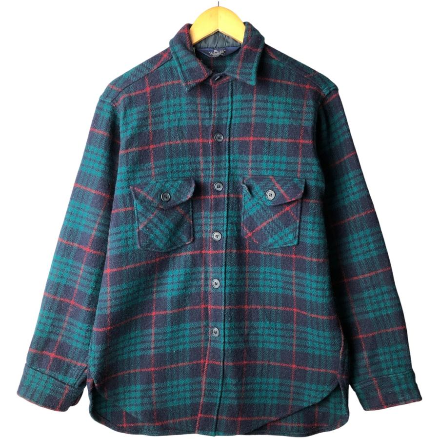 WOOLRICH（ウールリッチ） 古着 80年代 チェック柄 ウールシャツ USA製
