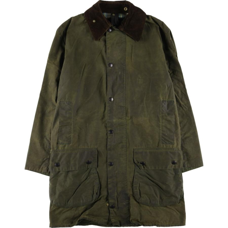 古着 80年代 バブアー Barbour BORDER ボーダー 2ワラント ワックス