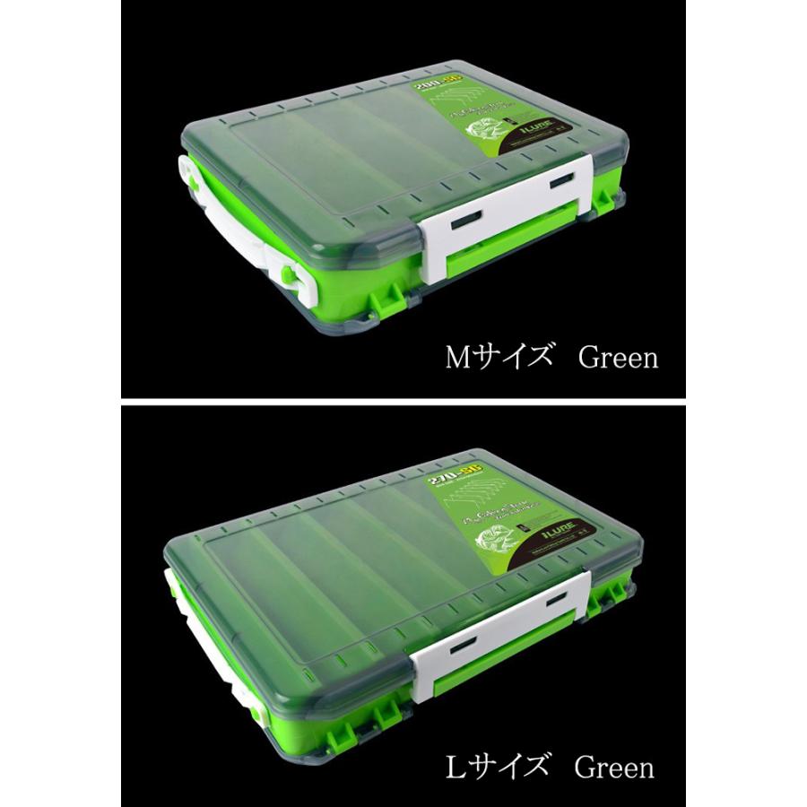エギケース Lサイズ グリーン ルアーケース 餌木 エギ ルアー 両面