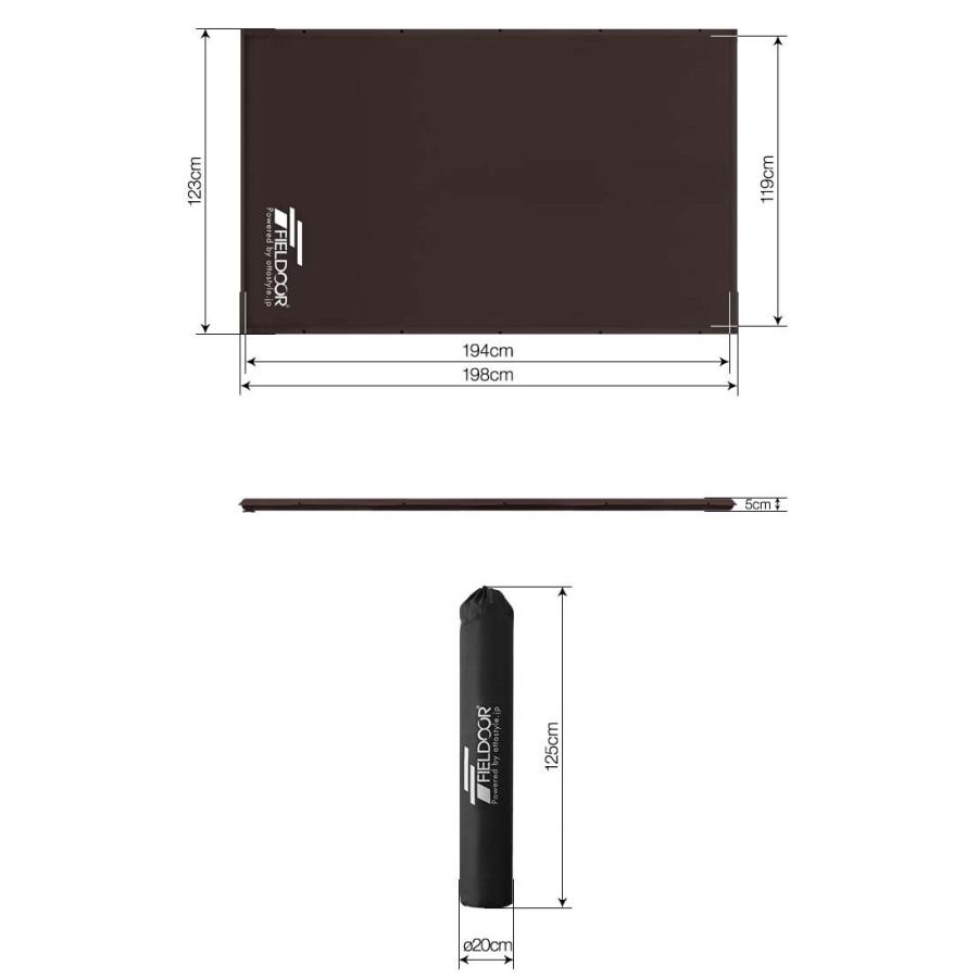 FIELDOOR（フィールドア） 1年保証 車中泊マット キャンプマット