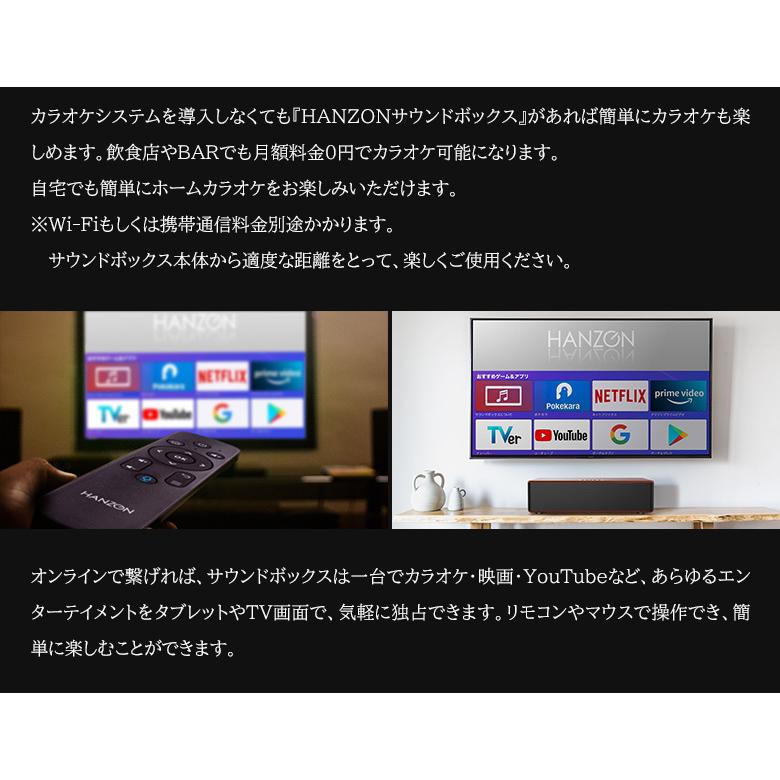 HANZONサウンドボックス カラオケセット 家庭用 マイク ワイヤレス