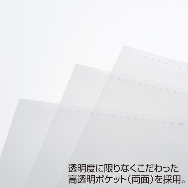 フォトアルバム ＜高透明＞ L判サイズ 480枚収容 見開き12面タイプ KP