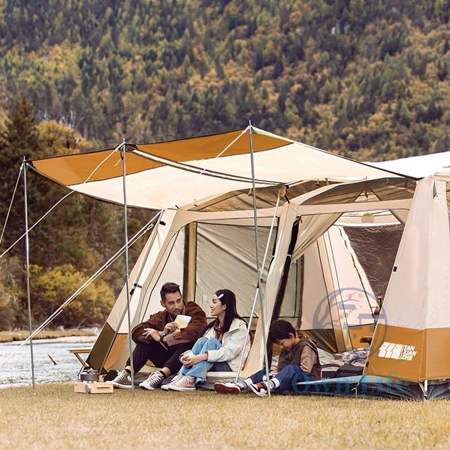ツールームテント 6人用 大型 ドーム型テント ファミリーテント 8人用