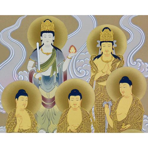 掛軸 十三佛 梶井誠海画（仏事用掛け軸尺五立） : 大瑠堂 - 通販