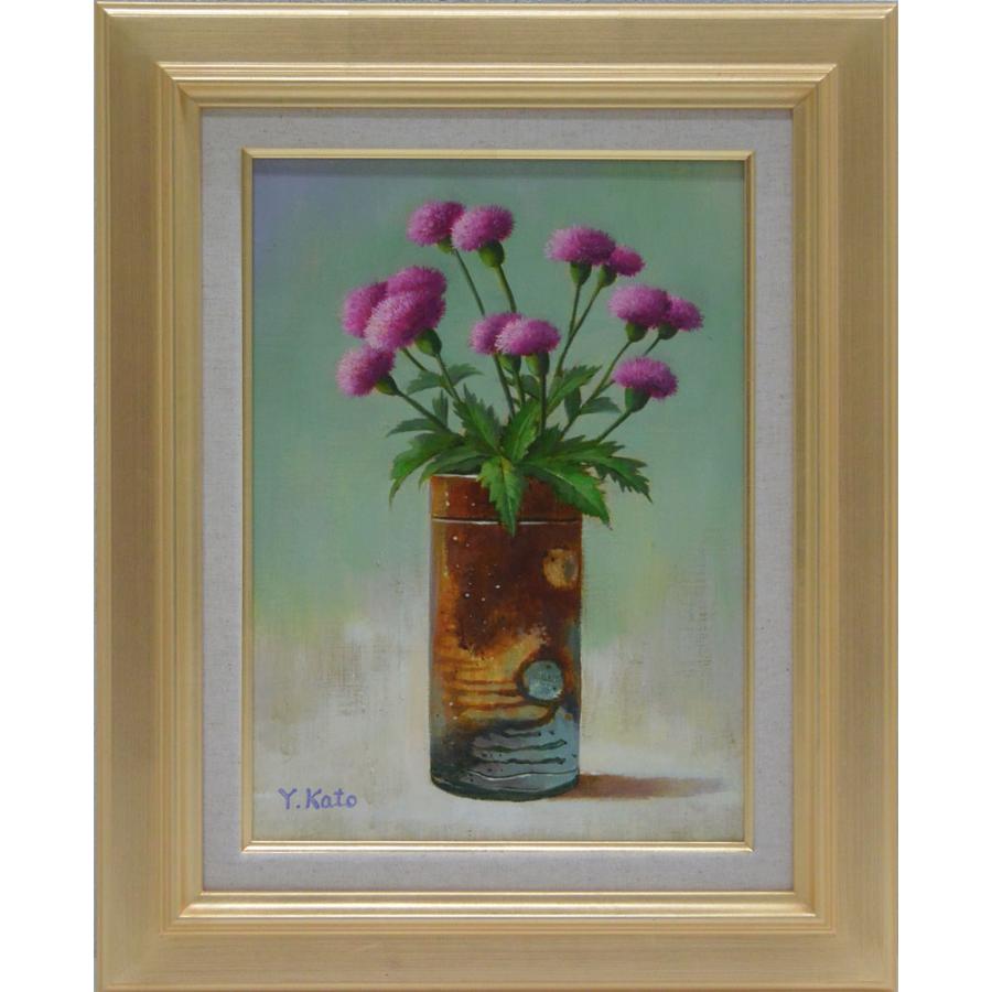 絵画 油絵F4 アザミ 加藤芳雄画 : 大瑠堂 - 通販 - Yahoo!ショッピング