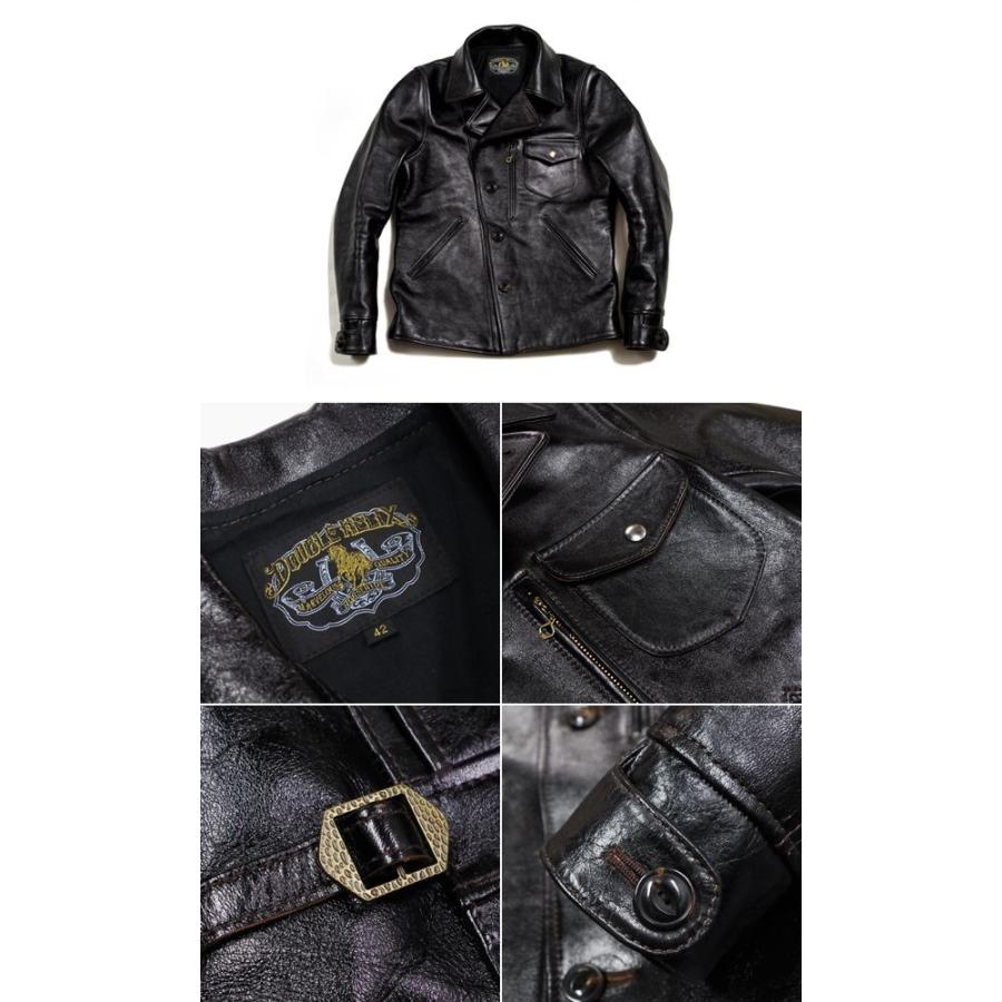ダブルヘリックス 茶芯 ライダース レザージャケット DOUBLE HELIX