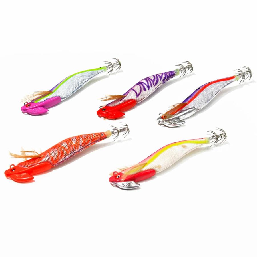おり釣具 ティップラン専用エギ 3.5号 30g 5色セット(egiset-002)[M便