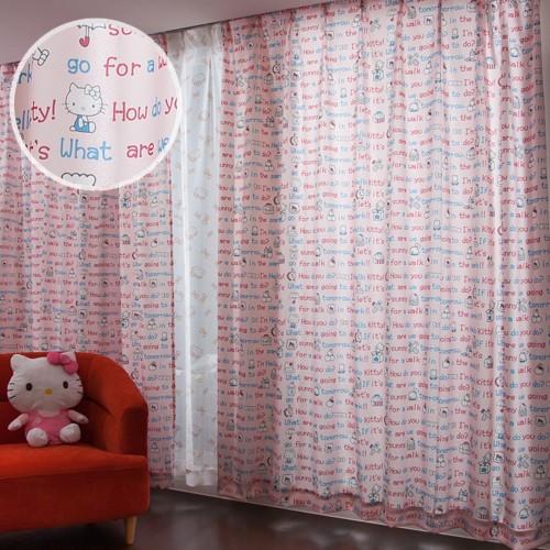 Disney（ディズニー） サンリオ 遮熱 カーテン ハローキティ 2枚組 幅