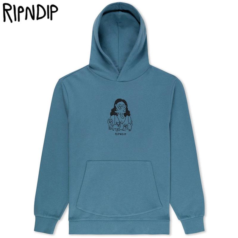 RIPNDIP（リップンディップ） 送料無料 RIPNDIP CAT LADY HOODIE