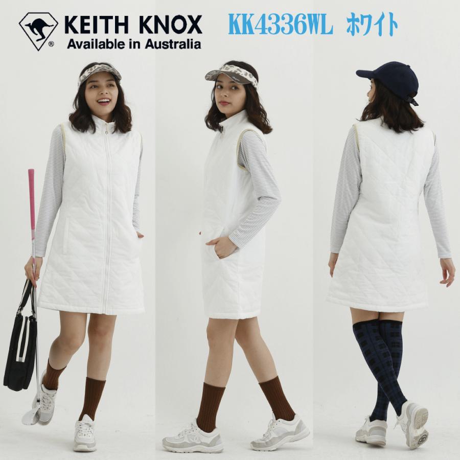 ゴルフウェア レディース 中綿 キルティング ワンピース ノースリーブ