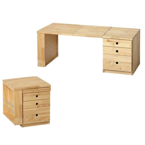 国産天然木使用 折りたためるローデスク 引き出し付 書斎机 文机