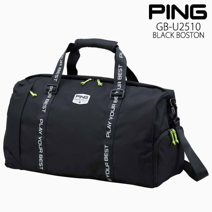PING（ピン） ブラック ボストンバッグ BLACK BOSTON 38232 : カスタム