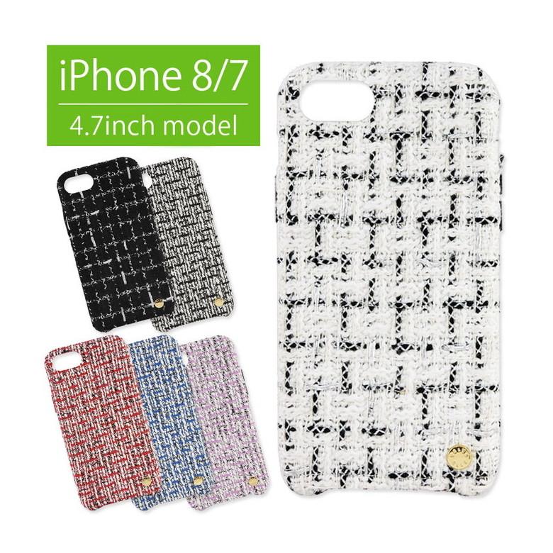 iPhone se ケース 第2世代 iPhone8 VELES elle ツイード ハード