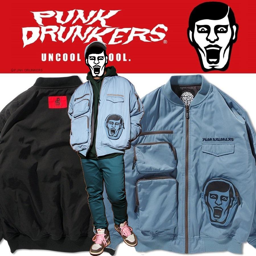 PUNK DRUNKERS（パンクドランカーズ） ポケットいっぱいMA-1.JKT