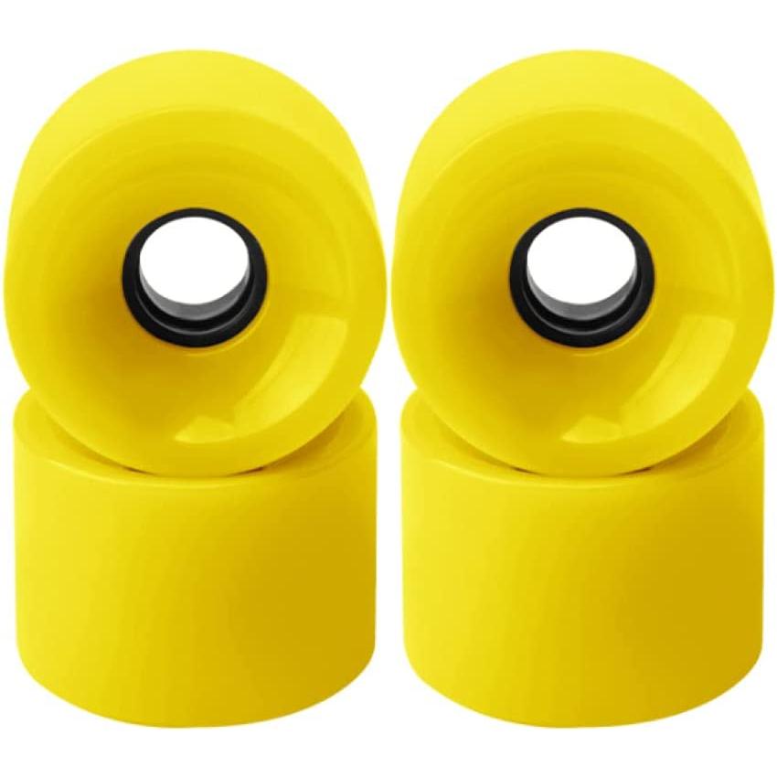 スケートボード用 ソフトウィール 4個セット ホイール 硬度 78A (黄色