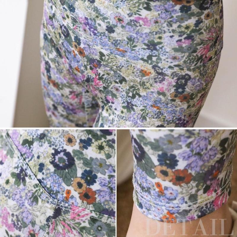 ビンテージフラワーレギンス ヨガウェア ヨガレギンス ヨガパンツ ヨガ