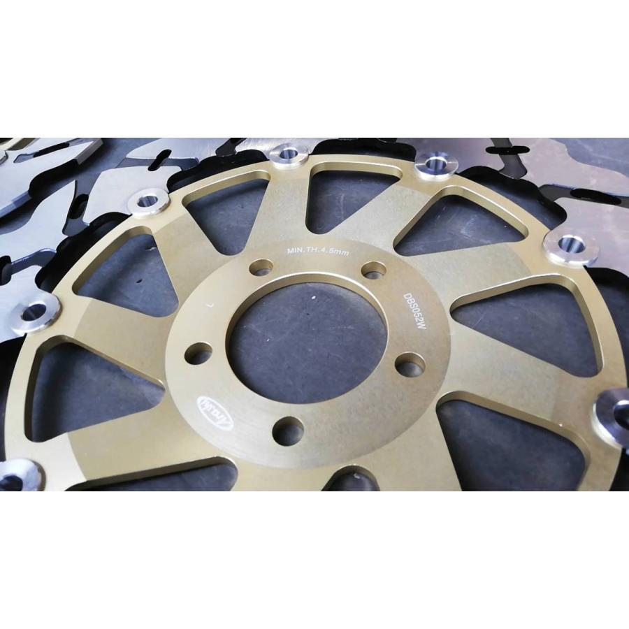 Arashi製フロント用ブレーキディスク052金色 ゼファー1100RS ZRX1200S