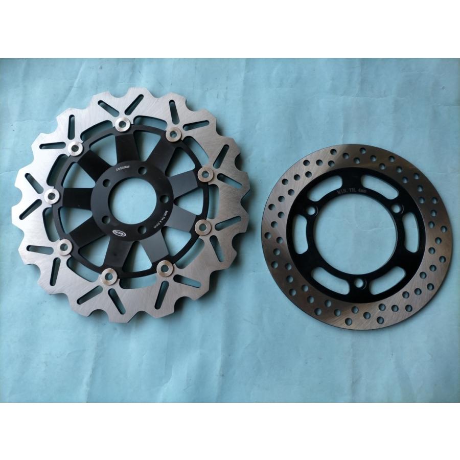 新品 ブレーキディスク バリオス 前後セット 036S黒フロント,リア