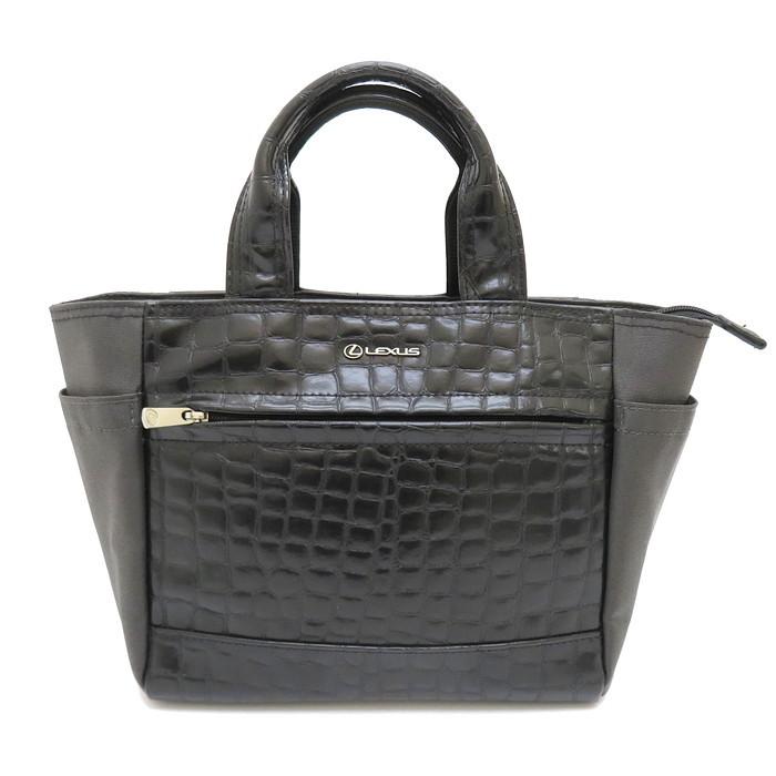 LEXUS/レクサス トートバッグ レザー/ナイロン ブラック レディース