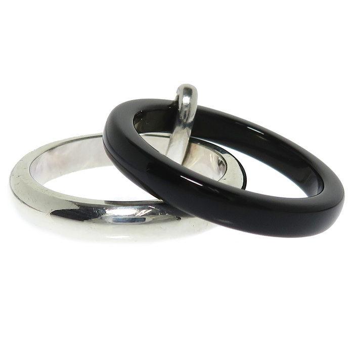 9号Georg Jensen/ジョージジェンセン オニキス リング・指輪 シルバー