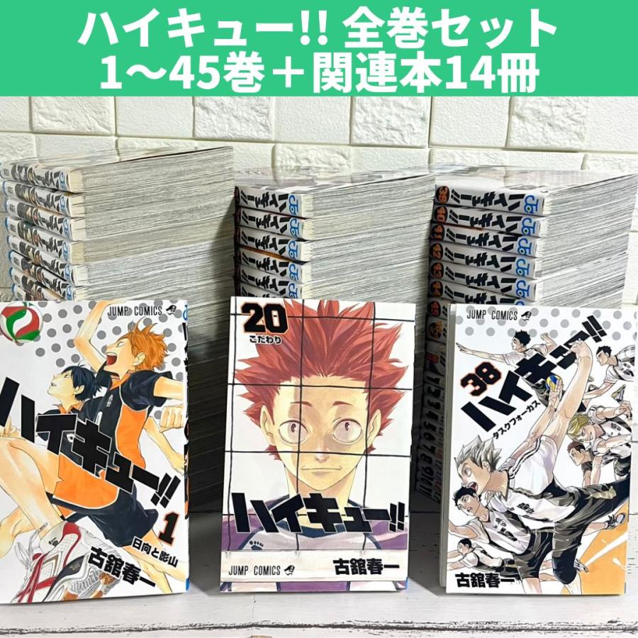 ハイキュー 漫画 全巻 1巻～45巻 初版多数 全巻セット 極 ハイカラ
