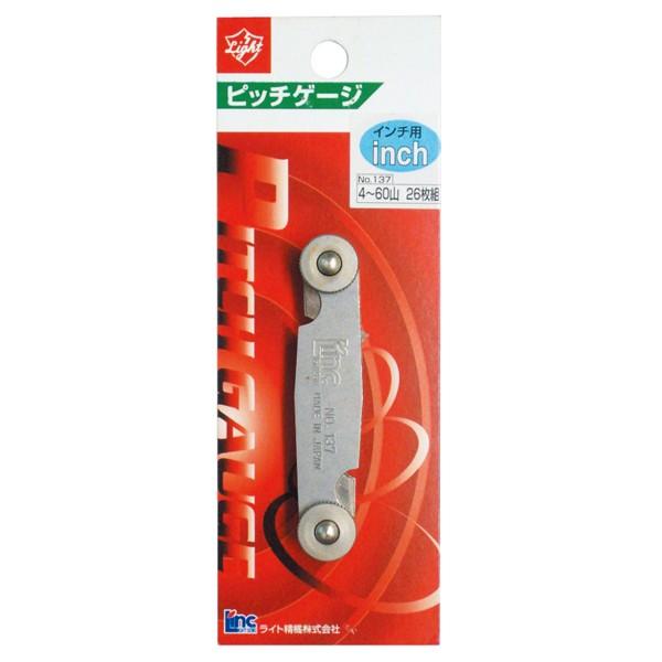 ライト精機（LIGHT SEIKI） パック品 インチ用ピッチゲージ No137 ねじ