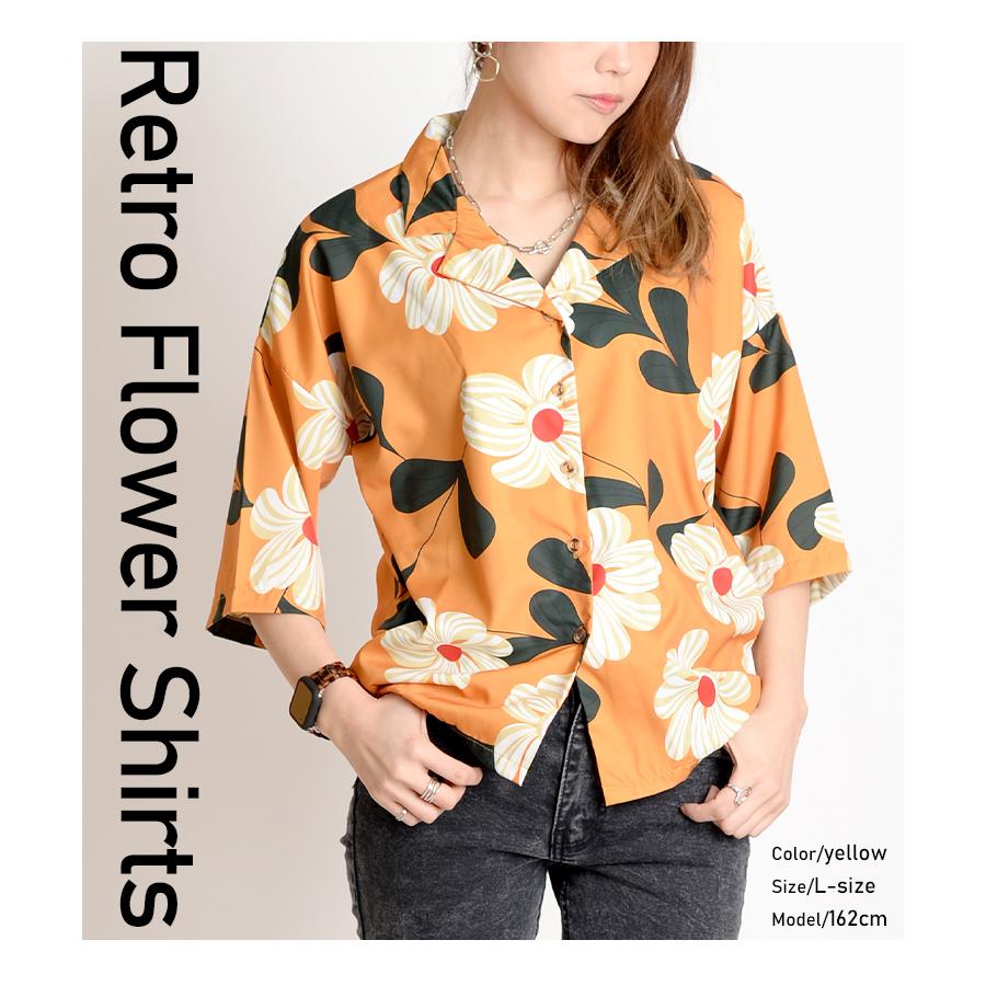 marai（マーライ） シャツ 柄シャツ ブラウス シャツブラウス 半袖