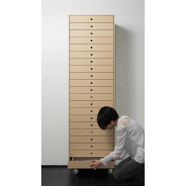ファイルワゴン ファイルボックス 書類棚A3 引き出し収納 木製 14段