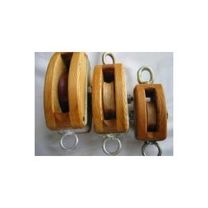 木製滑車180mm（1車・外バンド） 船舶用 レトロ マリンイメージ