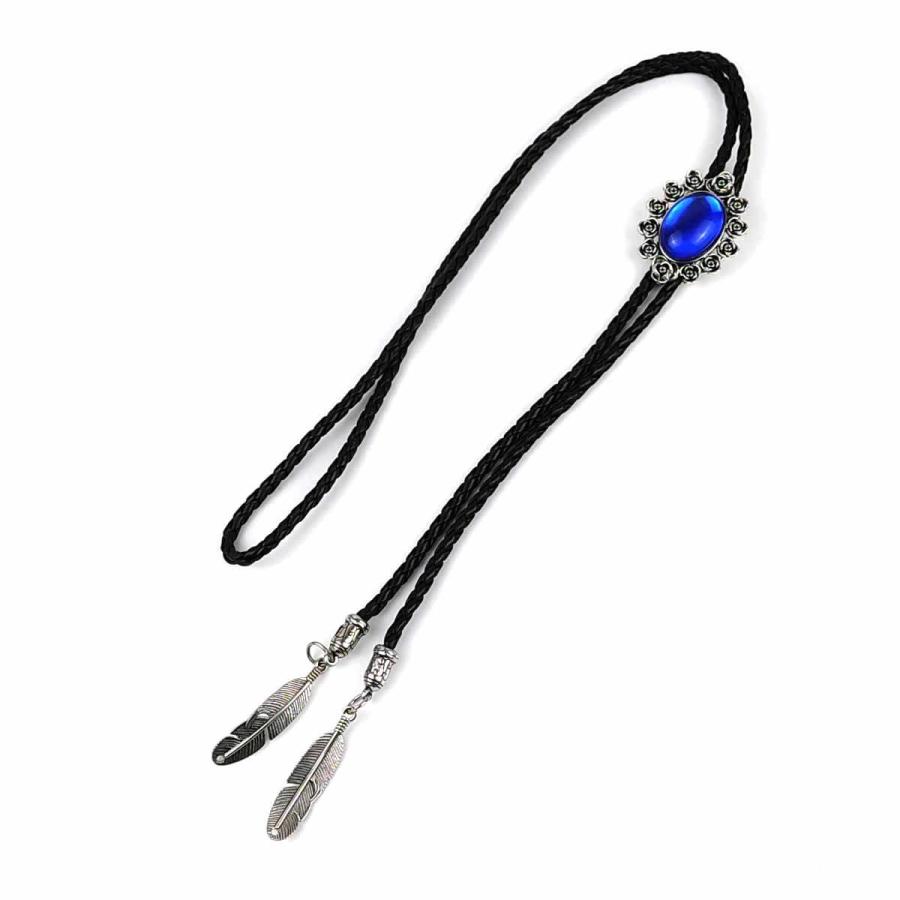 アンティーク 紐ループタイ ボロタイ ブルーストーン ループタイ