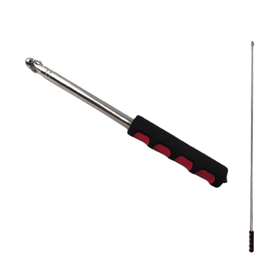 手旗棒 伸縮ポール 金具付き 赤 120cm 手旗 棒 応援 祭り 運動会 観戦