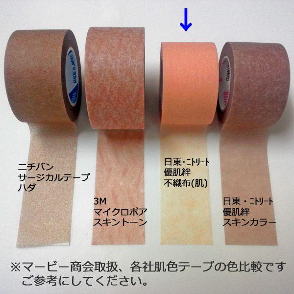 ニトムズ Nitto 優肌絆 不織布(肌) 3252 25mm×7m 12巻入 B : マービー