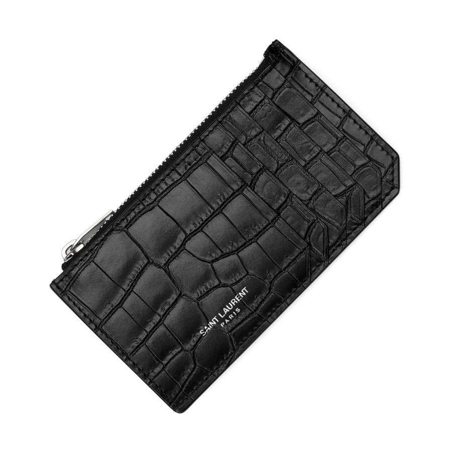 SAINT LAURENT サンローラン カードケース ZIP FRAGMENT CROCODILE