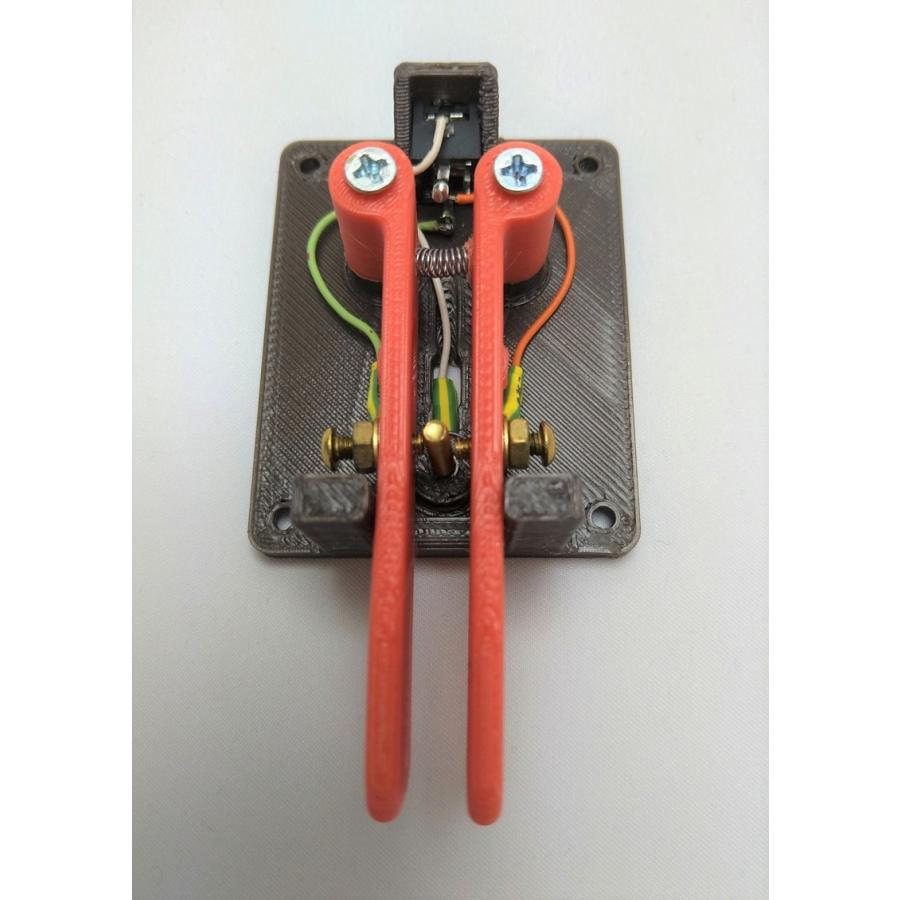 軽量ミニパドル CW移動運用 強力固定マグネット付（ミニプラグコード