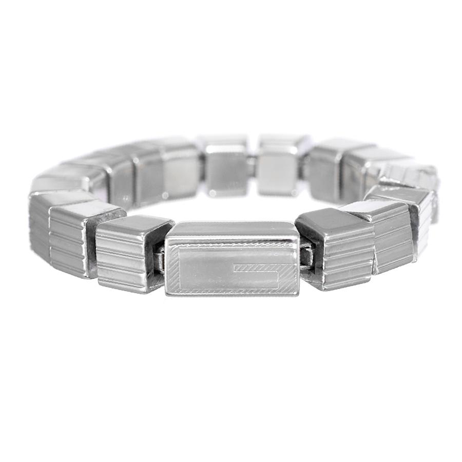 GUCCI（グッチ） ブロック チェーン リング 指輪 シルバー925 19号 G