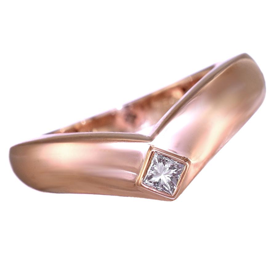 Cartier（カルティエ） トリアンドル リング 指輪 #51 11号 K18 ピンク