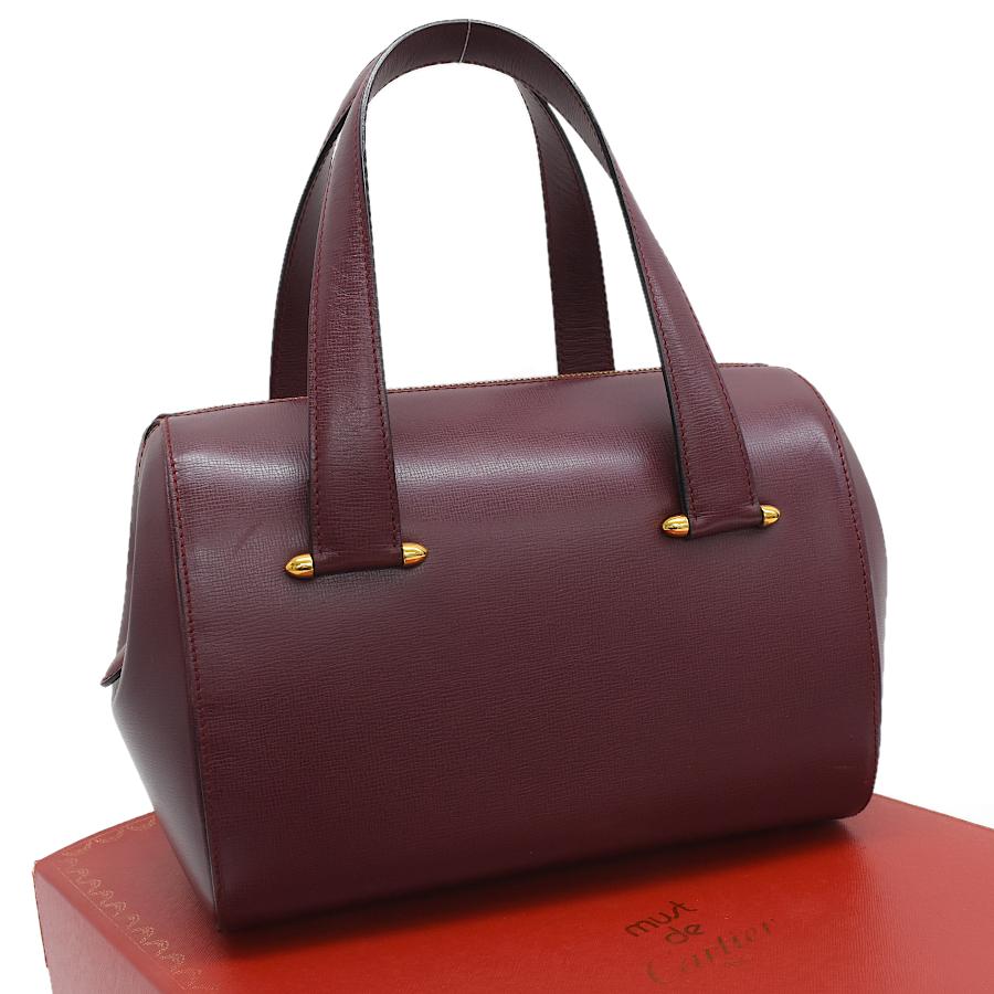 MUST DE CARTIER 新品同様 カルティエ ハンドバッグ マストライン