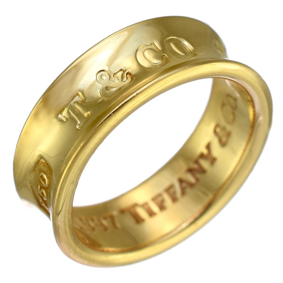 Tiffany 1837 新品同様 ティファニー リング 指輪 K18イエローゴールド