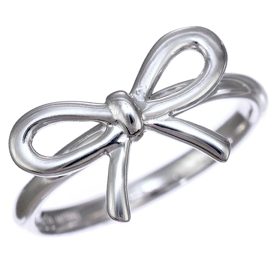 TIFFANY BOW 新品同様 ティファニー ボウ リボン リング 指輪