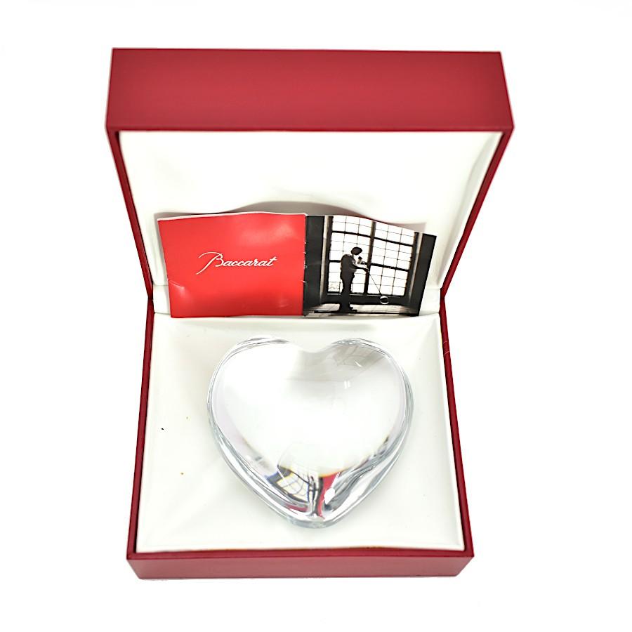 バカラ（Baccarat） ハート型オーナメント クリスタルガラス : メル