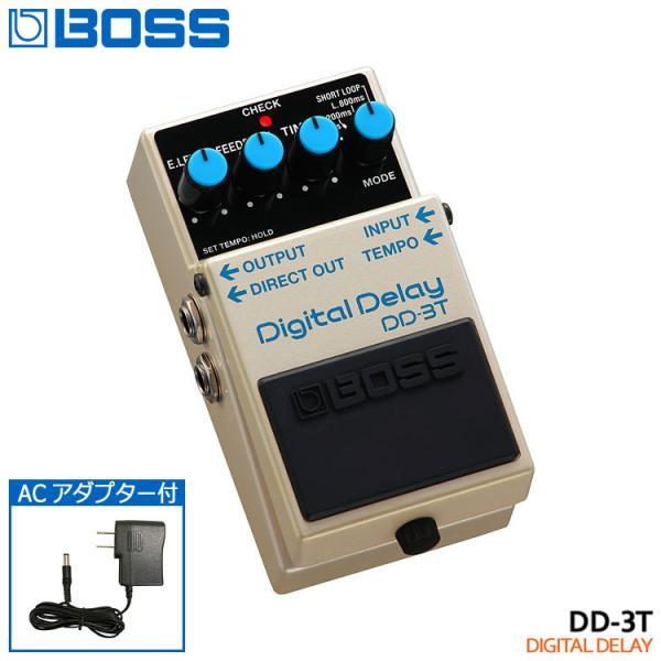 BOSS（ボス） デジタルディレイ DD-3T ACアダプター付き エフェクター