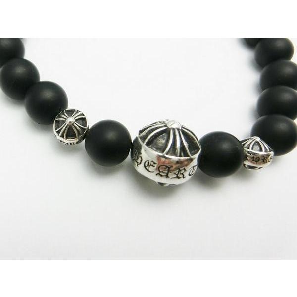 CHROME HEARTS（クロムハーツ） マットブラックオニキス ビーズブレス