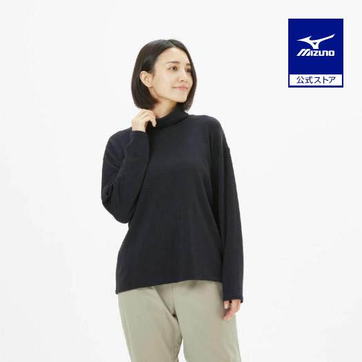 ミズノ公式 発熱素材 ブレスサーモ ウールハイネックインナーシャツ