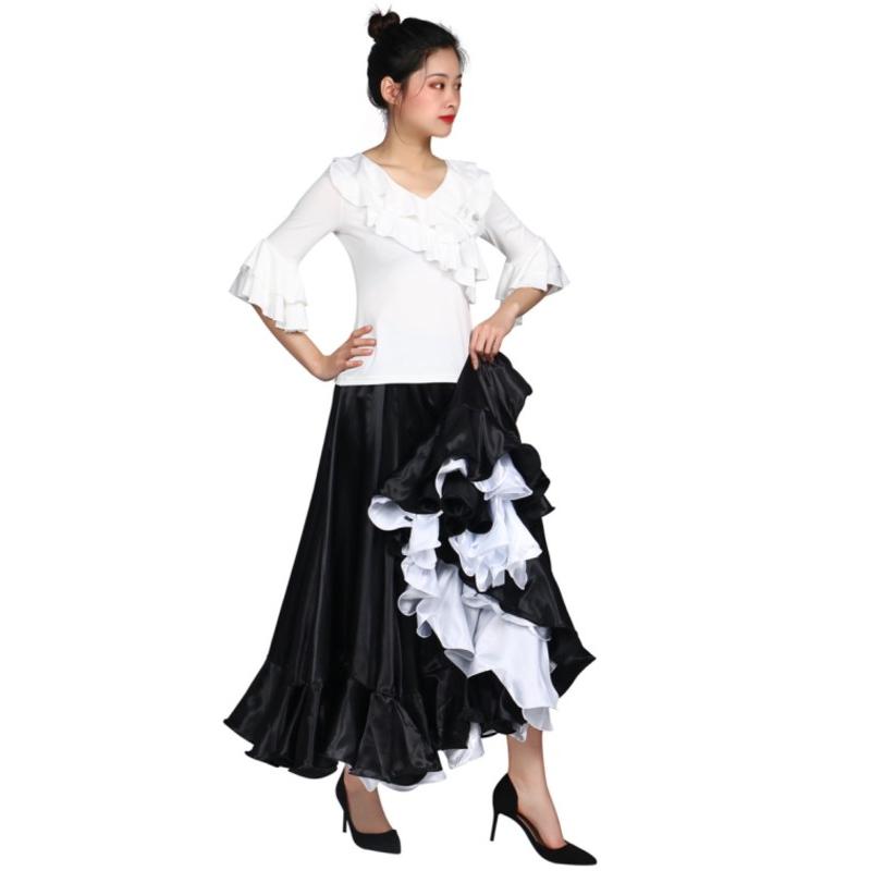 フラメンコ衣装 ペチコート【赤】 スカート ダンス衣装 ロングスカート