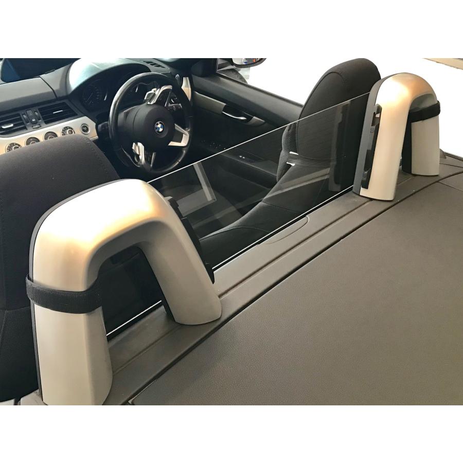 BMW Z4 ウインドディフレクター E85 E89 視認性良好 風の巻き込み低減