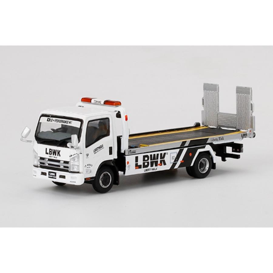 MINI GT MGT00356-R いすゞ Nシリーズ(ELF) 車両積載車 LBWK ホワイト